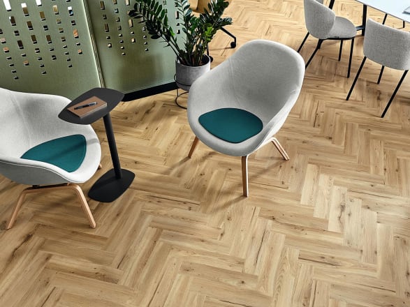 Bexley Oak in Large Parquet| Amtico Commercial LVT Flooring